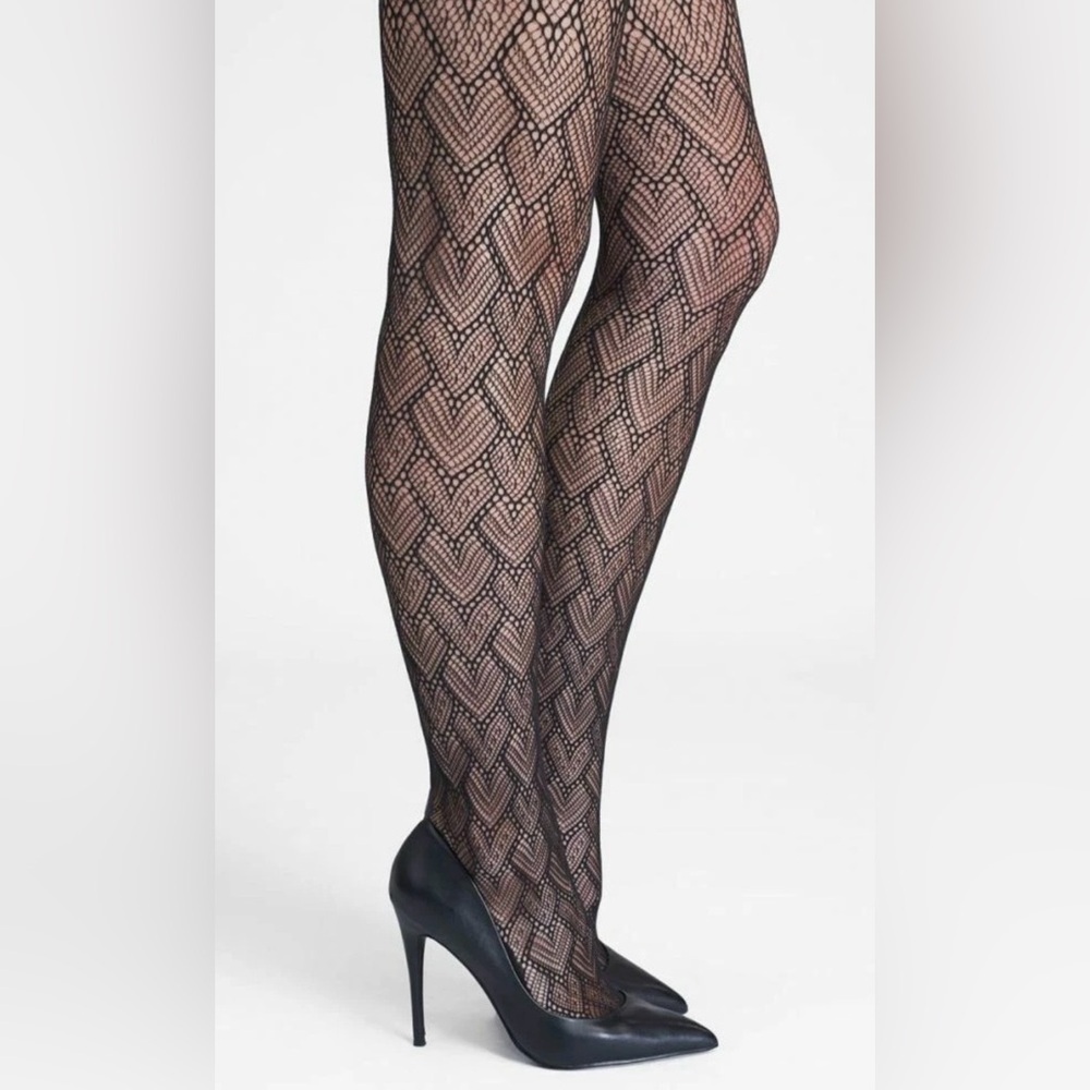 ‼️RARE‼️🎸SPANX🎸🔥NWT🔥HEART-TO-HEART TIGHT-END SHAPING TIGHTS in Very Black—A